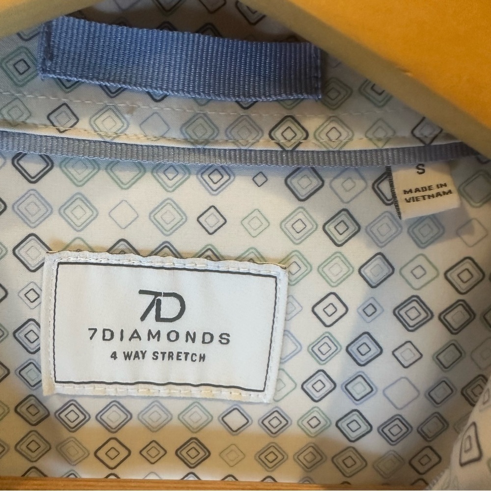 7 Diamonds Belgrade 4-Way Stretch Men's Short-Sleeve Button-Down Shirt - Picture 3 of 7